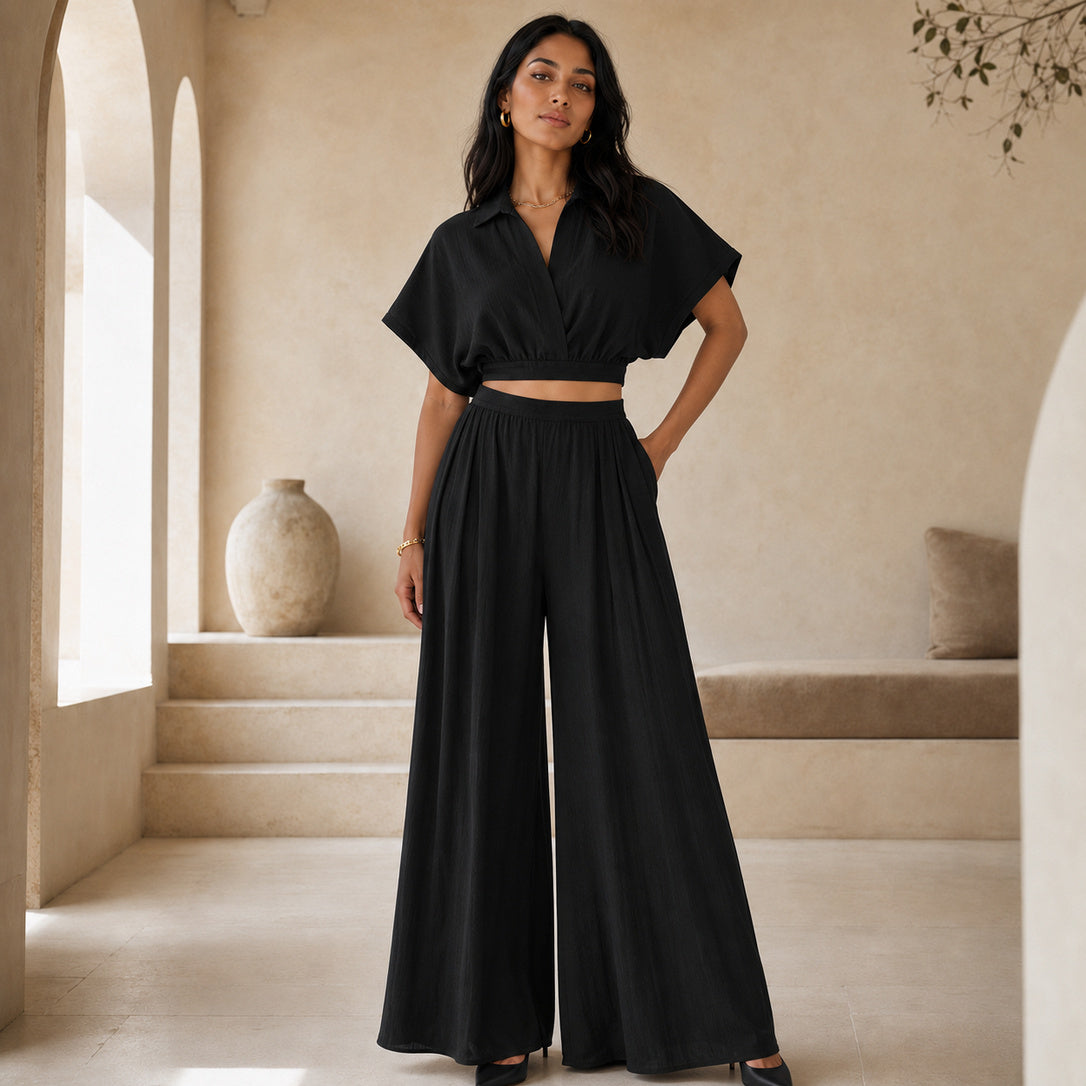 The Celine Fluid Palazzo Set