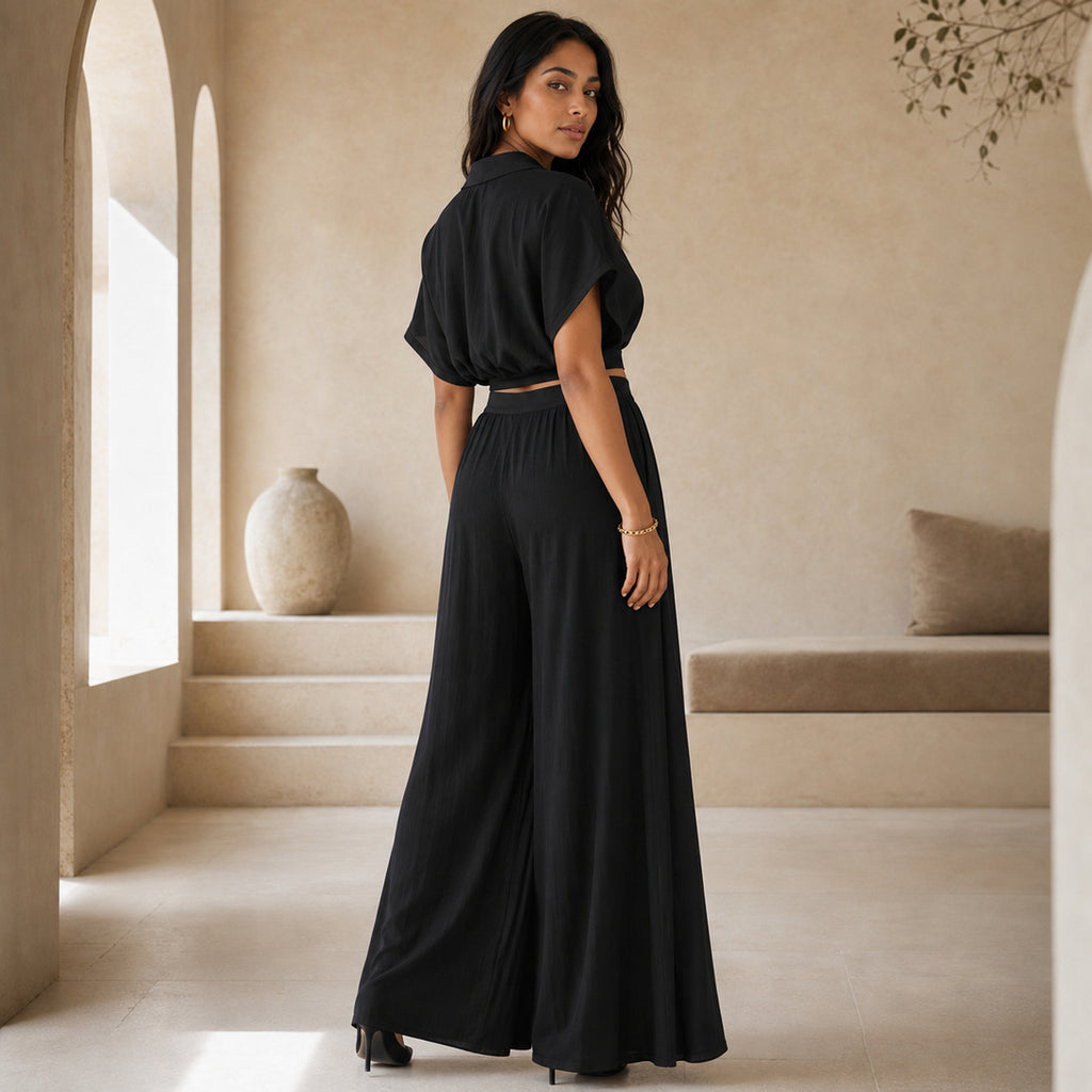 The Celine Fluid Palazzo Set