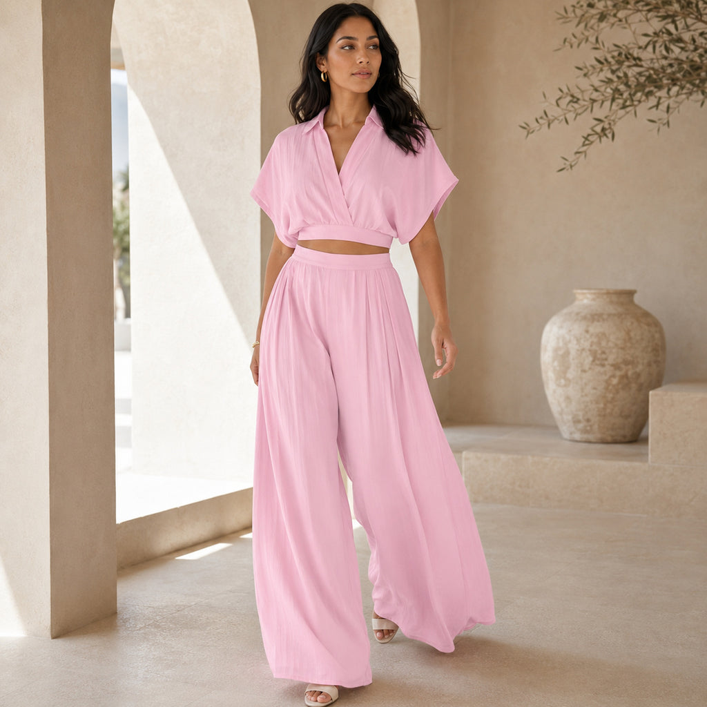The Celine Fluid Palazzo Set