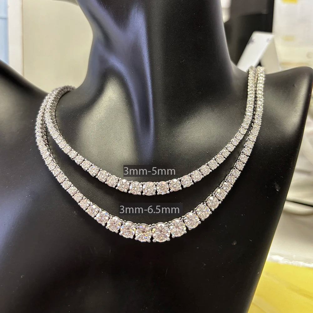 RIVIERA Moissanite Tennis Necklace