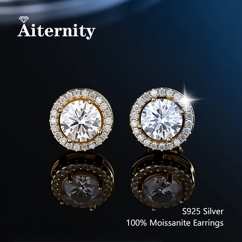 HINA Moissanite Stud Earrings