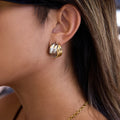 TÉVA Minimalist Two-Tone Earrings