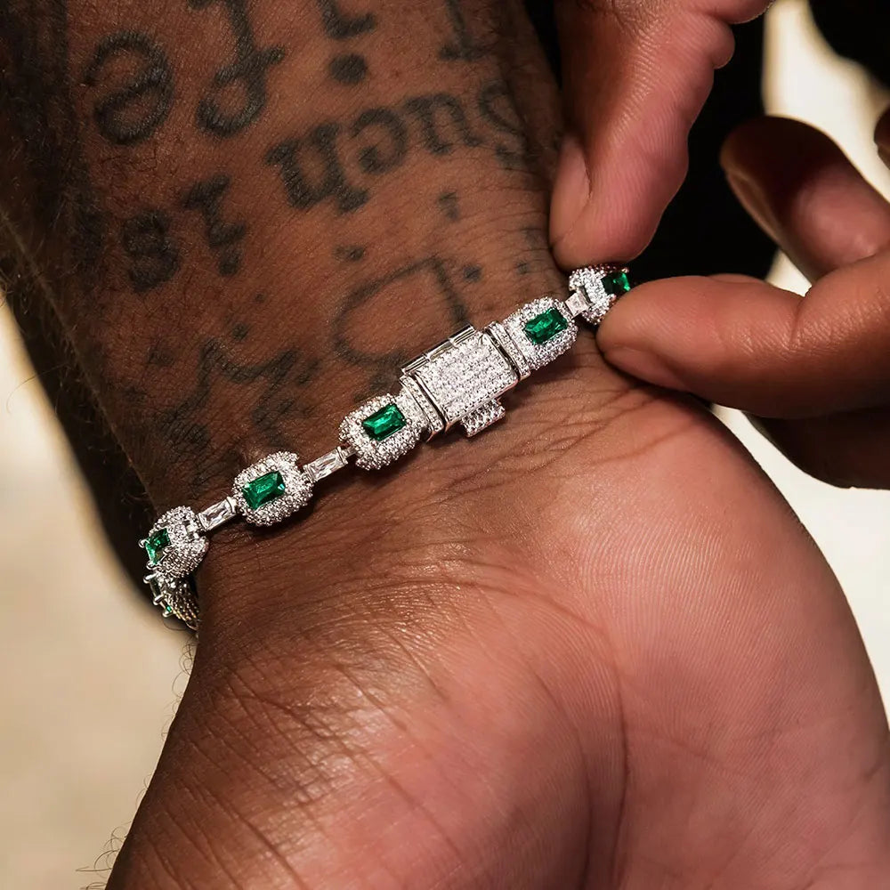 VERDA Iced Emerald Zircon Bracelet