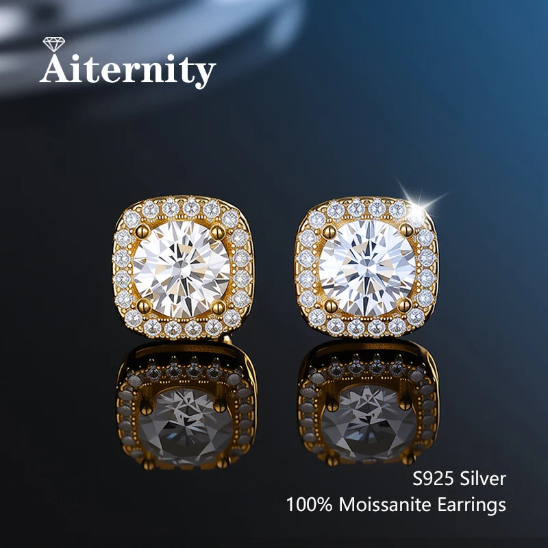 HINA Moissanite Stud Earrings