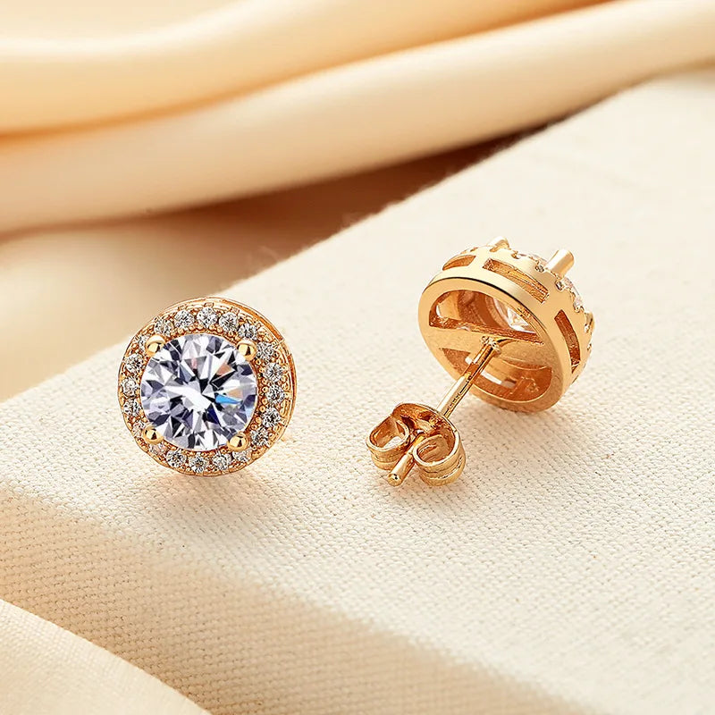 HINA Moissanite Stud Earrings