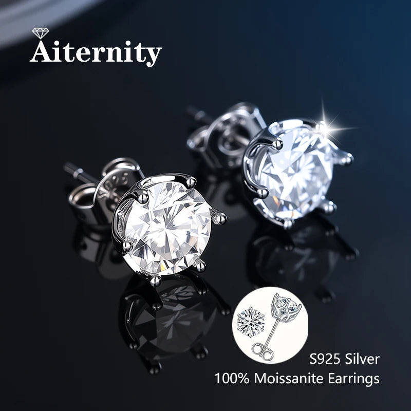 HINA Moissanite Stud Earrings