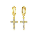 ZION Cross Drop Earrings