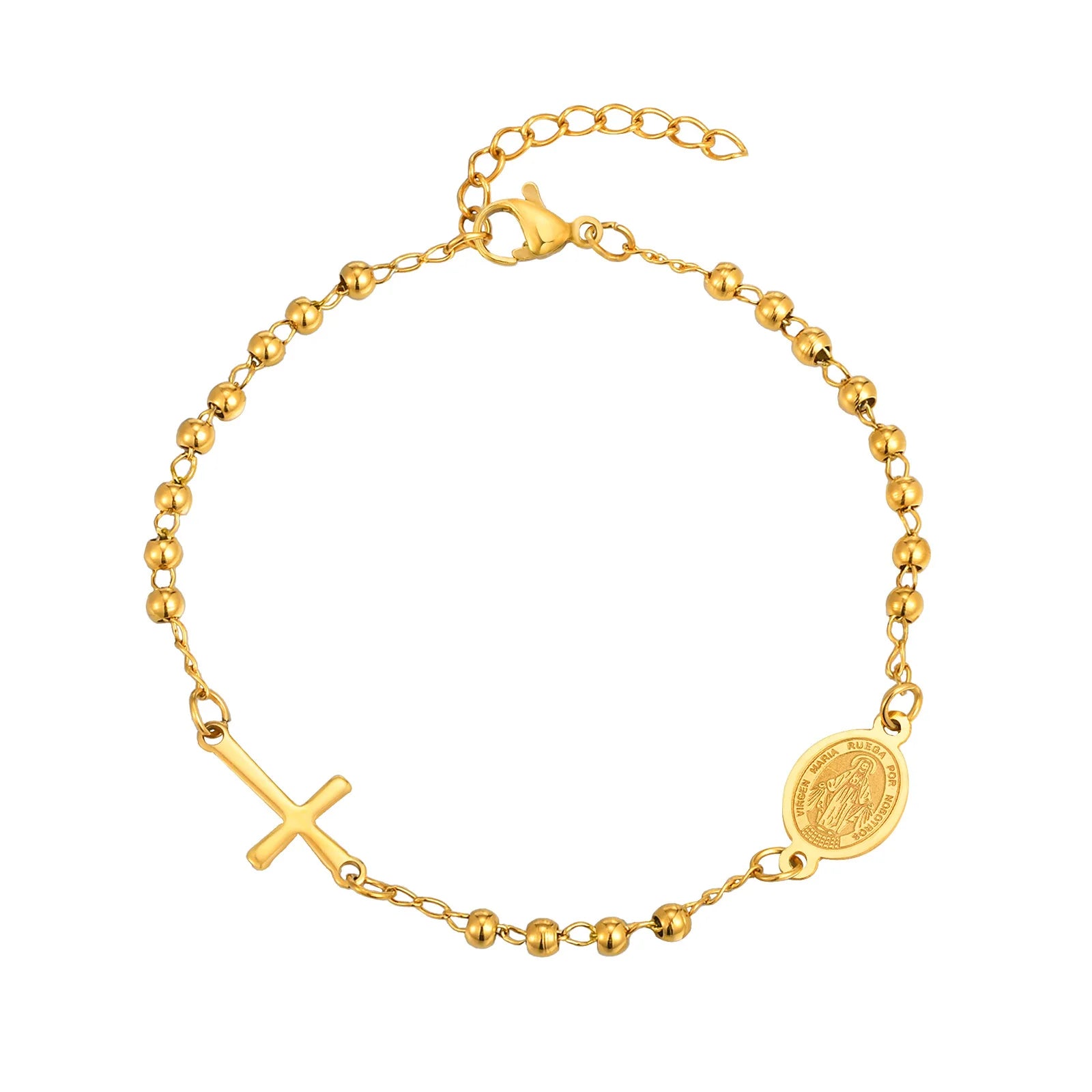 ESTHER Virgin Mary Cross Bracelet