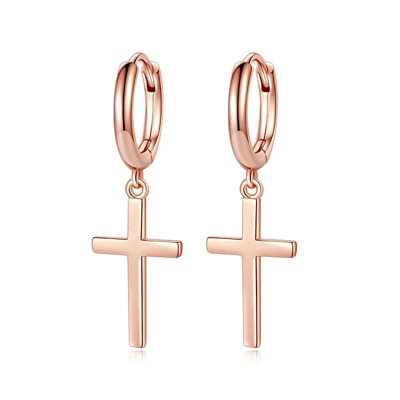 ZION Cross Drop Earrings