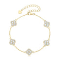 MAHÉA Clover Moissanite Bracelet