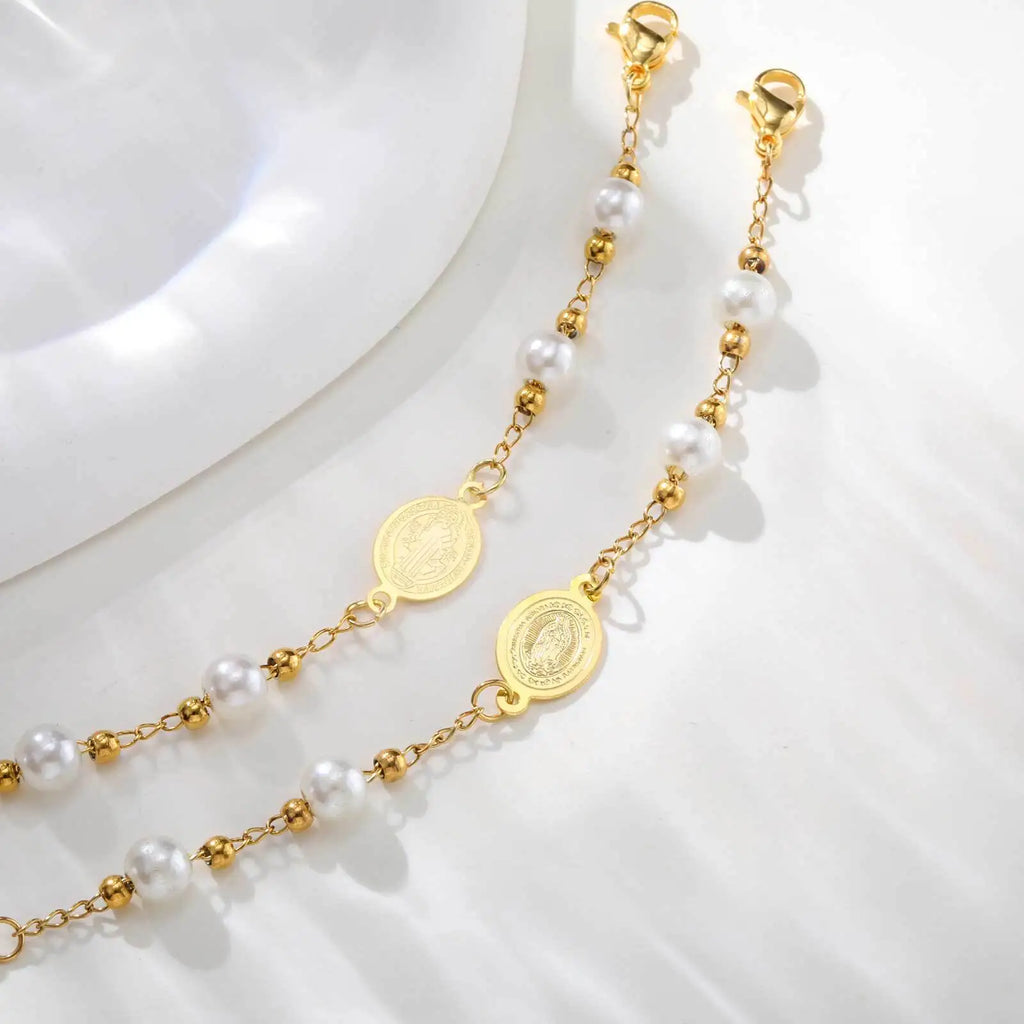 ESTHER Virgin Mary Cross Bracelet
