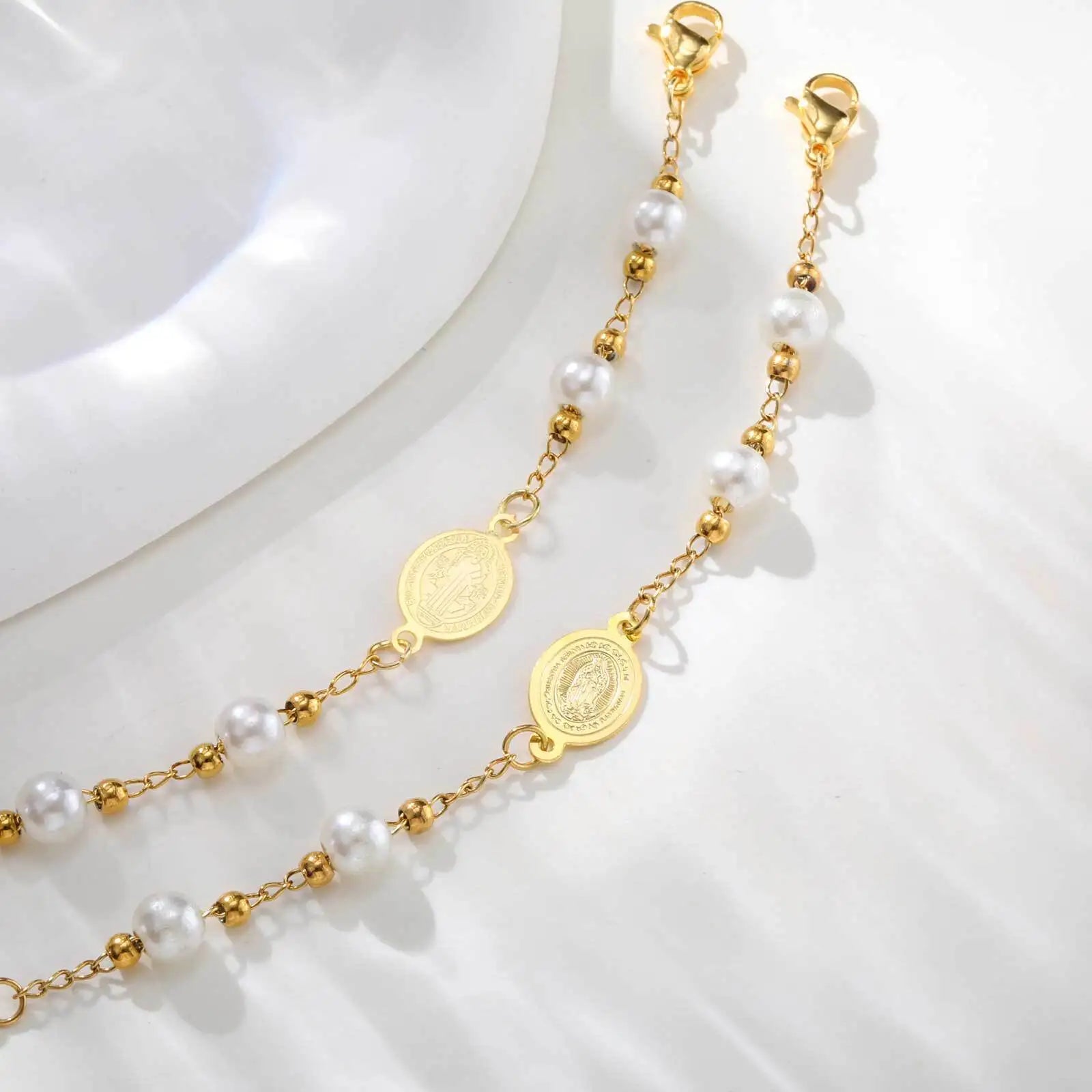 ESTHER Virgin Mary Cross Bracelet