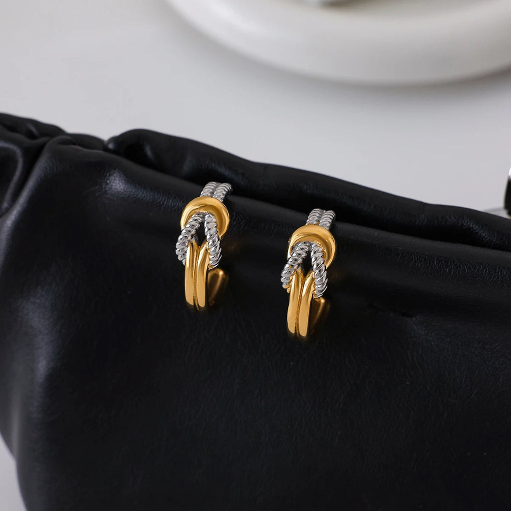 MOANA Double Knot Hoop Earrings