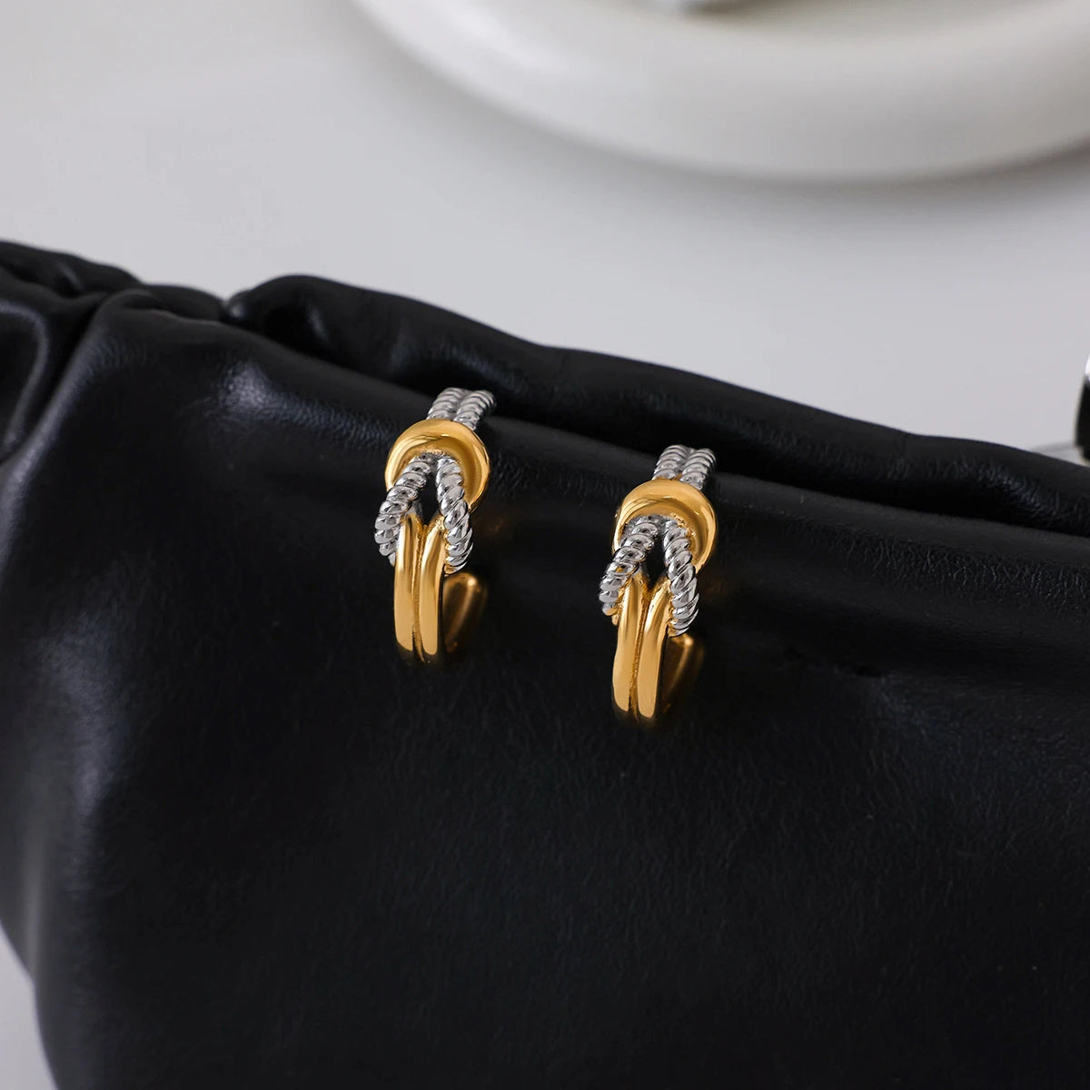 MOANA Double Knot Hoop Earrings