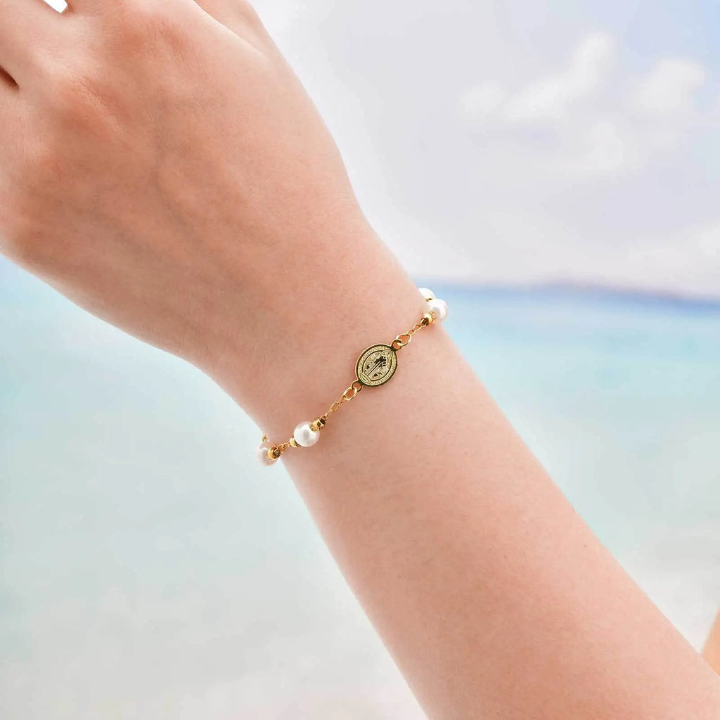 ESTHER Virgin Mary Cross Bracelet