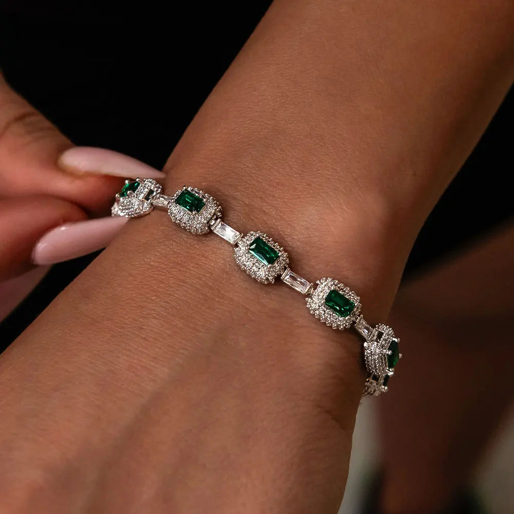 VERDA Iced Emerald Zircon Bracelet