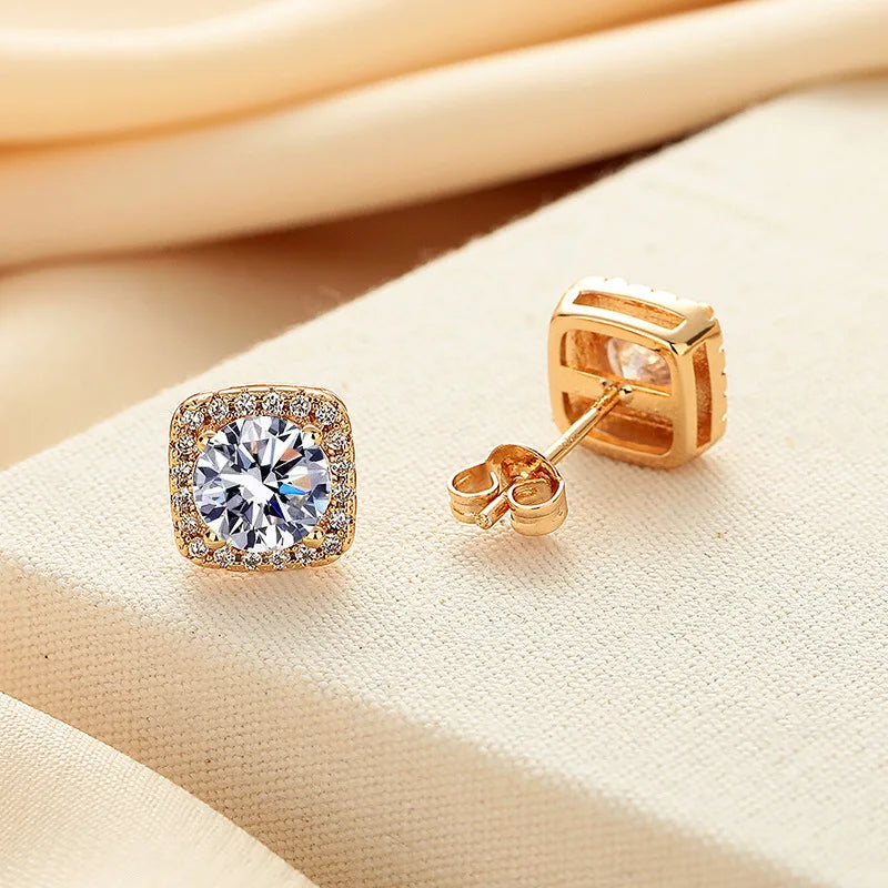 HINA Moissanite Stud Earrings