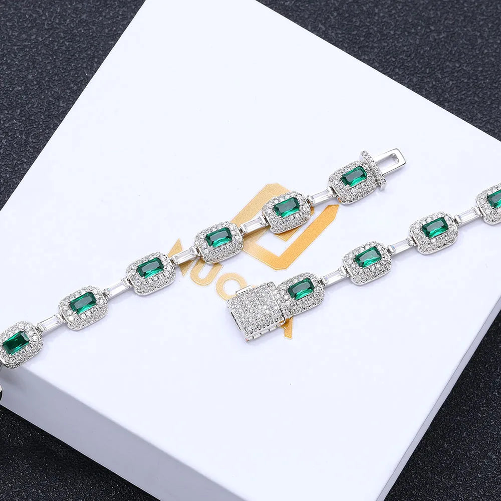 VERDA Iced Emerald Zircon Bracelet