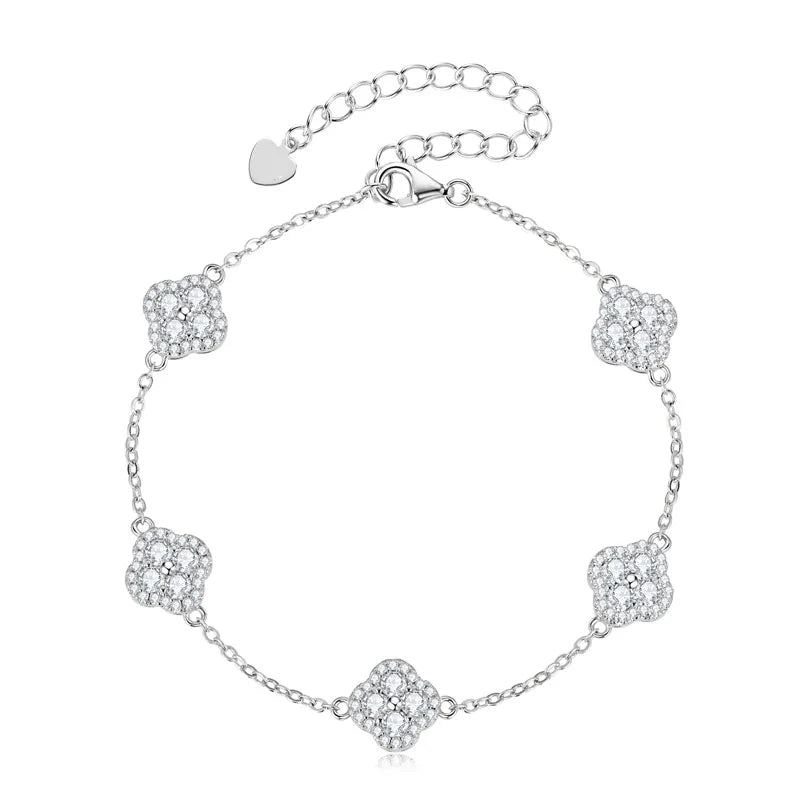 MAHÉA Clover Moissanite Bracelet