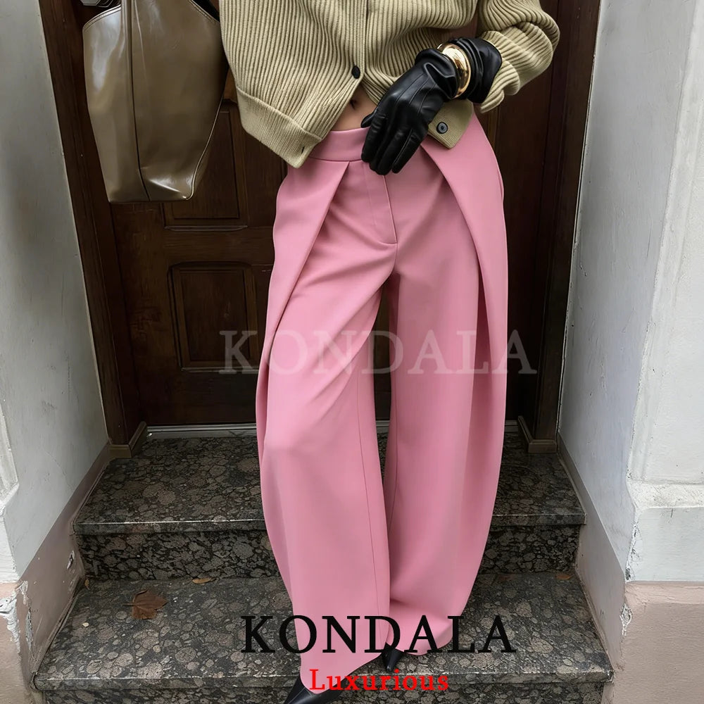 The Arden Sculptural Wide-Leg Trouser
