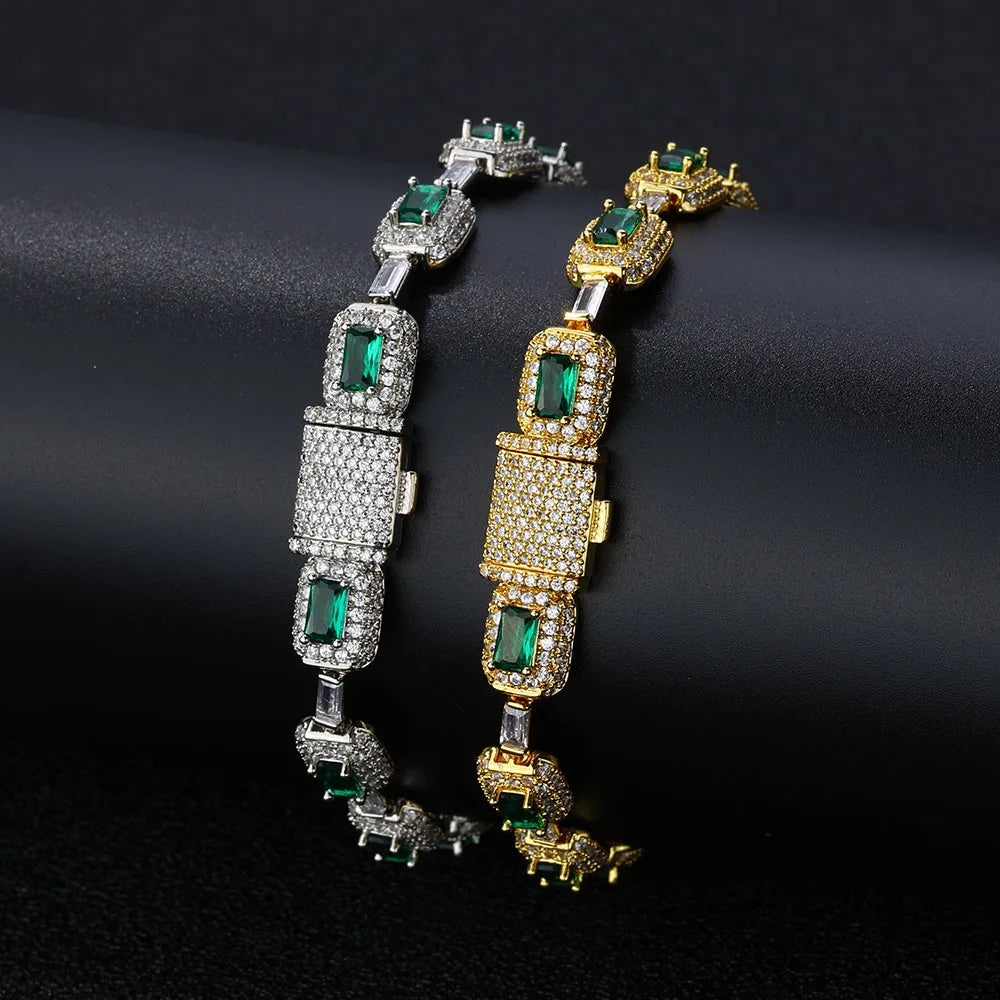 VERDA Iced Emerald Zircon Bracelet