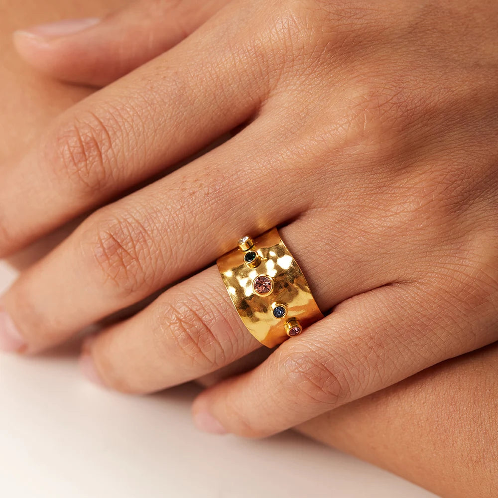 MOÉA Colorful Zircon Ring
