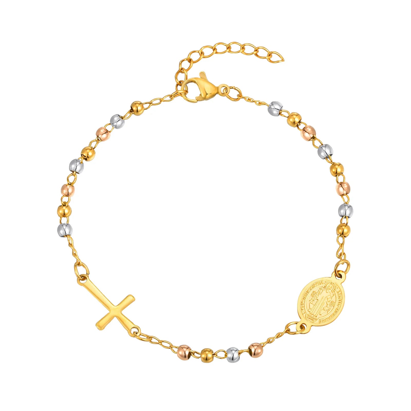 ESTHER Virgin Mary Cross Bracelet