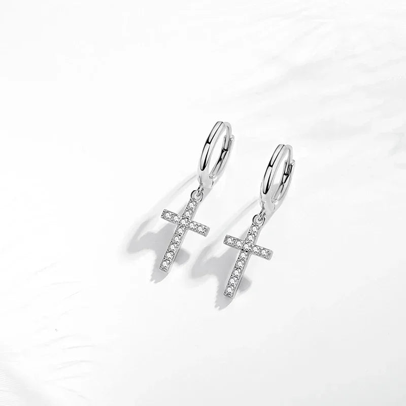 ZION Cross Drop Earrings