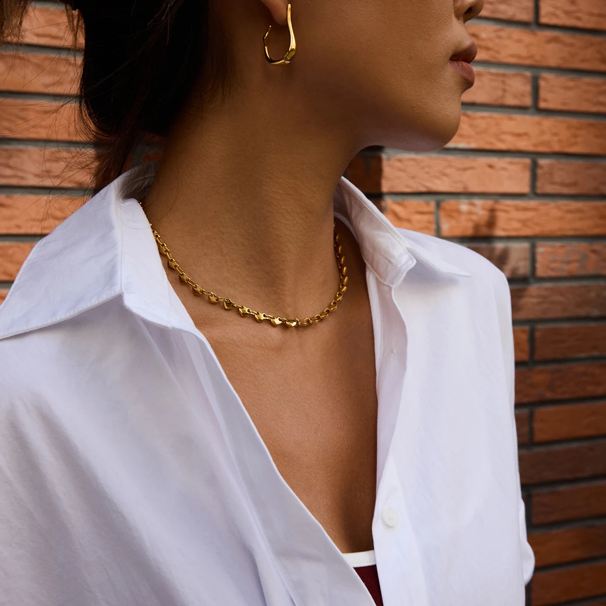 ANAYA Heart Buckle Necklace