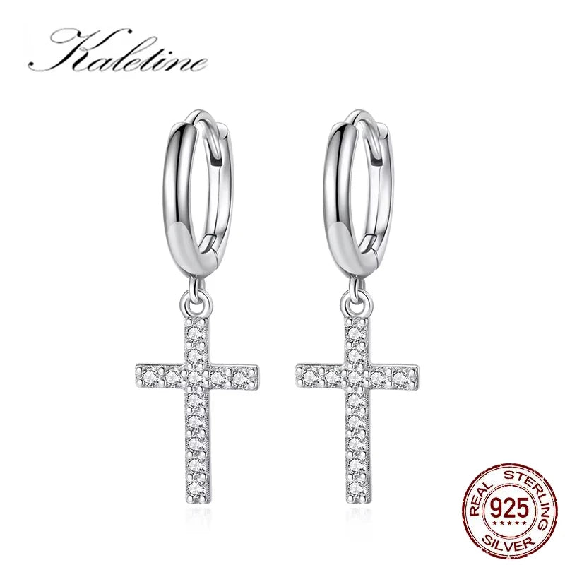 ZION Cross Drop Earrings