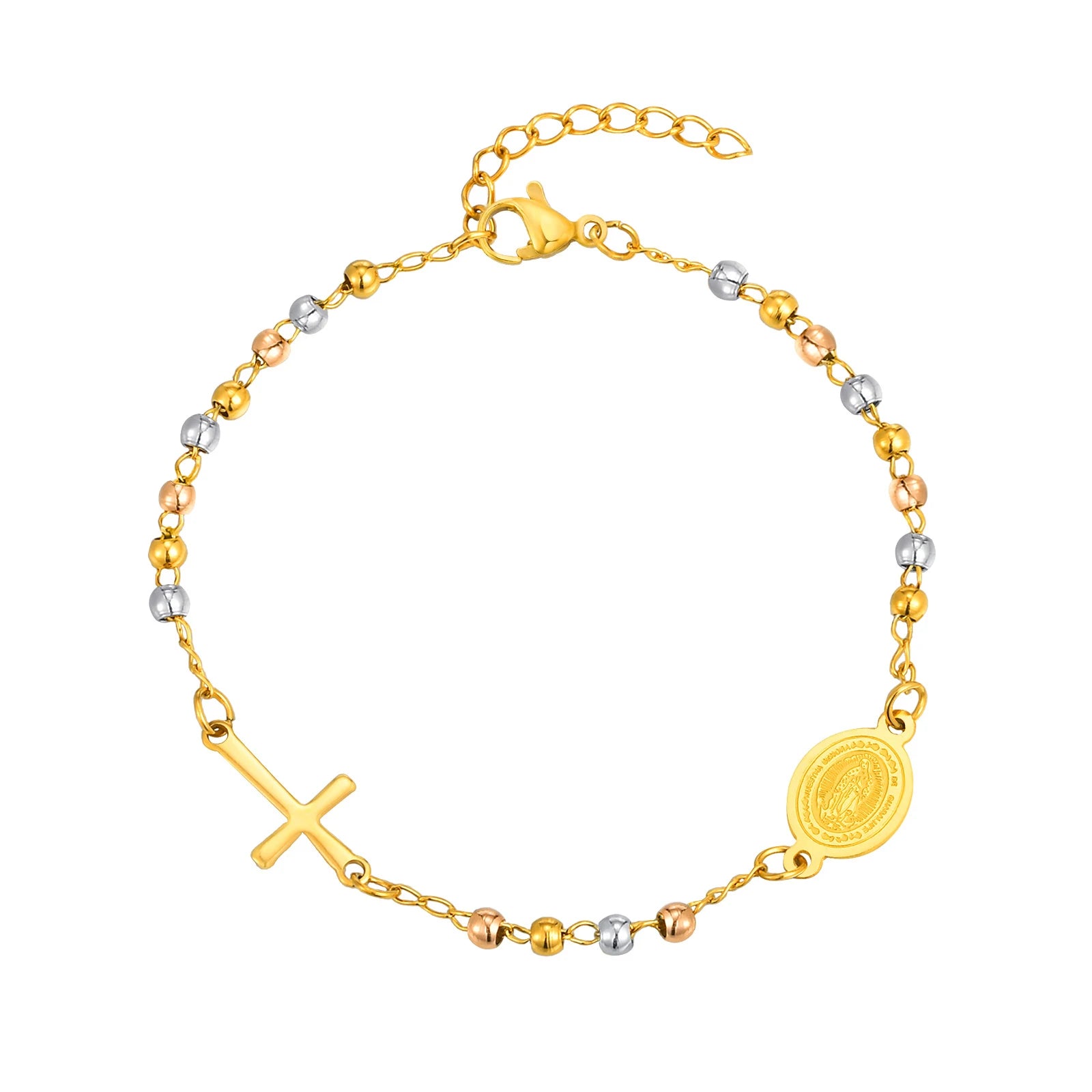 ESTHER Virgin Mary Cross Bracelet