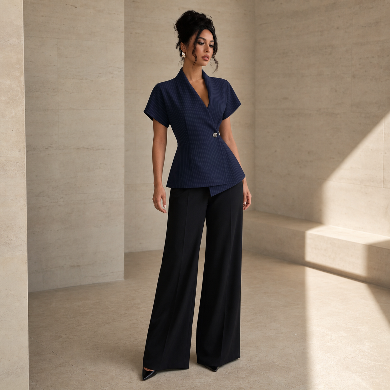The Sorelle Sculpted Wrap Blazer