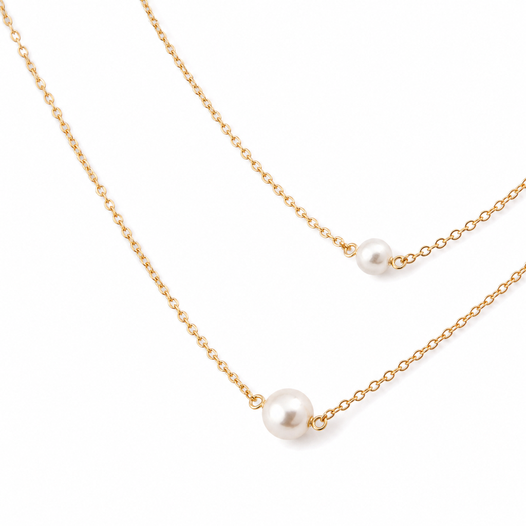 The Lumielle Pearl Layered Necklace
